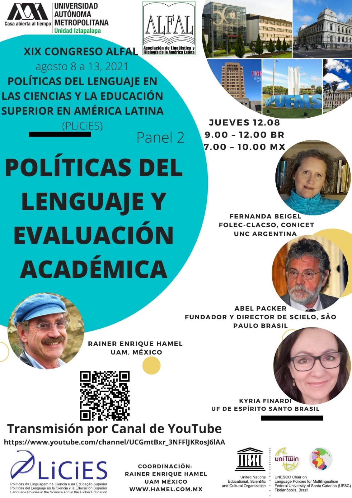 XIX CONGRESO INTERNACIONAL DE LA ASOCIACIÓN DE LINGÜÍSTICA Y FILOLOGÍA